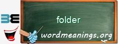 WordMeaning blackboard for folder